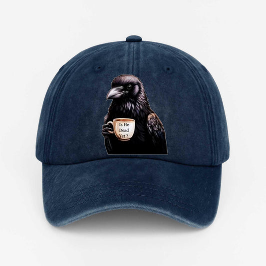 Is He Dead Yet Crow Black Hat -Moonbestprint