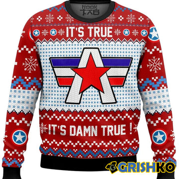 It's True, It's Damn True Kurt Angle Ugly Sweater - Moonbestprint