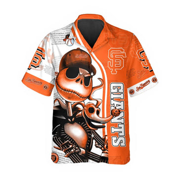 Jack Skeleton San Francisco Giants Hawaiian Shirt, SF Giants Aloha Shirt, MLB Hawaiian Shirt Moonbestprint
