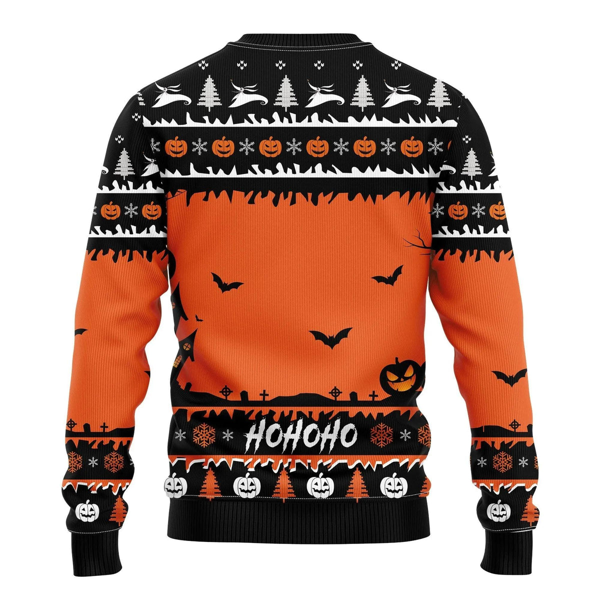 Jack and Zero Nightmare Ugly Christmas Sweater, Jack Skelington Sweater Moonbestprint