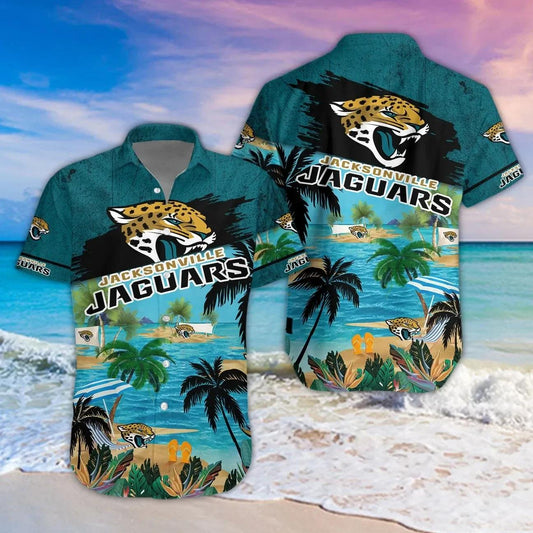 Jacksonville Jaguars Aloha Shirt, NFL Hawaiian Shirt Moonbestprint