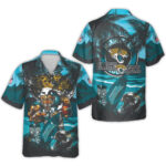 Jacksonville Jaguars Black & Tea Hawaiian Shirt – Moonbestprint
