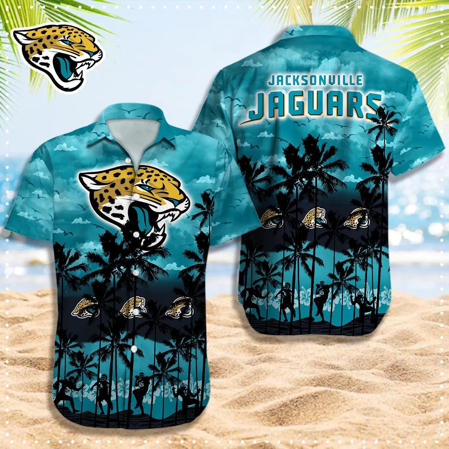Jacksonville Jaguars Hawaiian Shirt, NFL Hawaiian Shirt Moonbestprint