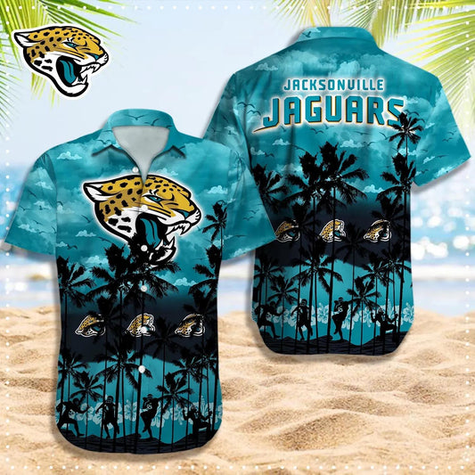Jacksonville Jaguars Hawaiian Shirt, NFL Hawaiian Shirt Moonbestprint