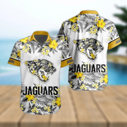 Jacksonville Jaguars Special Floral Tropical Team Hawaiian Shirt, NFL Hawaiian Shirt Moonbestprint