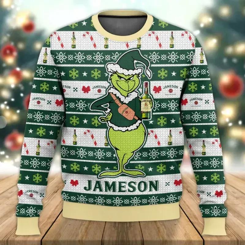 Jameson Grinch Ugly Sweater, Grinch Holiday Sweater Moonbestprint