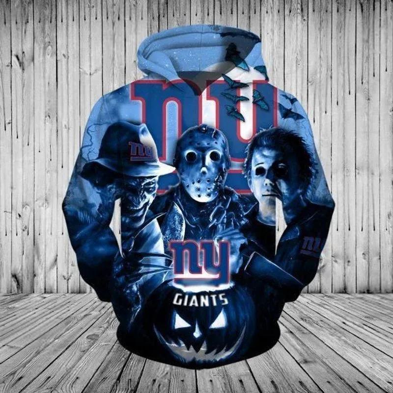 Jason Freddy Myers New York Giants Halloween 3D Hoodie, NFL Hoodie Moonbestprint