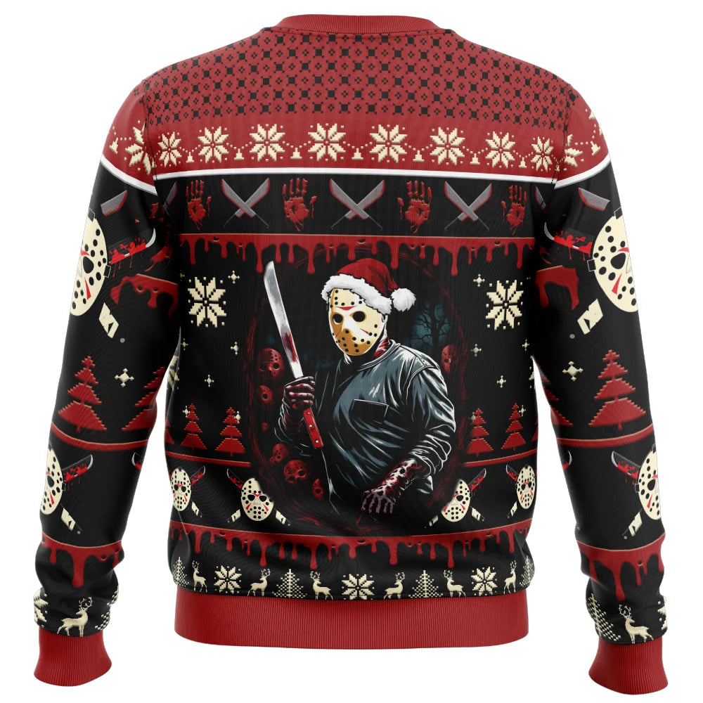 Jason Voorhees Firday the 13th Ugly Christmas Sweater – Moonbestprint