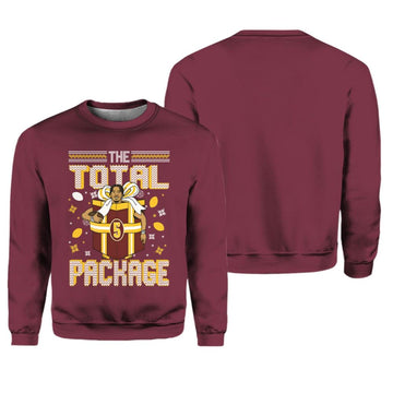 Jayden Daniels The Total Package Ugly Sweater - Moonbestprint