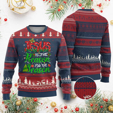 Jesus Is The Reason For The Season Ugly Christmas Sweater - Moonbestprint