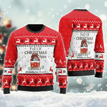 Jim Beam Full of Christmas Ugly Sweater – Moonbestprint