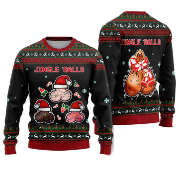 Jingle Balls Funny Ugly Christmas Sweater - Moonbestprint