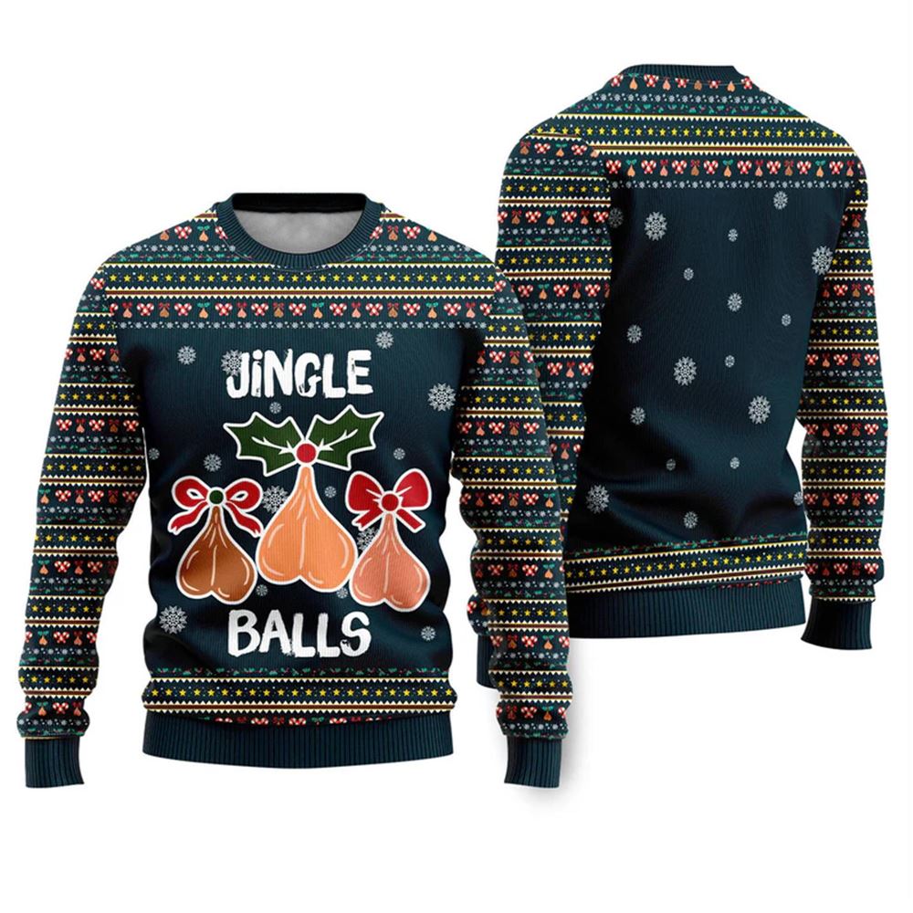 Jingle Balls Ugly Christmas Sweater - Moonbestprint