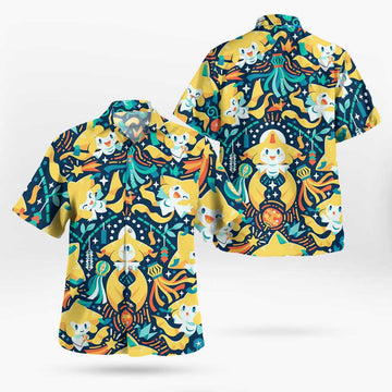 Jirachi Pokemon Button-Up Hawaiian Shirt – Moonbestprint