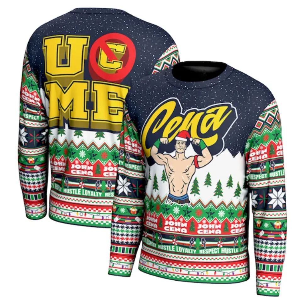 John Cena U Can’t See Me Ugly Christmas Sweater 2025 – Moonbestprint