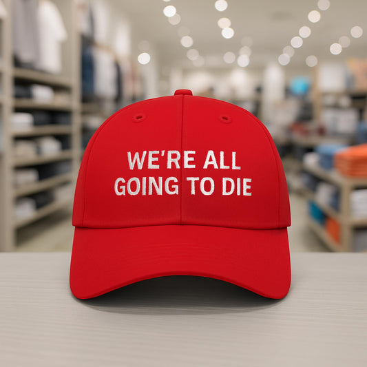 Joni Ernst We're All Going To Die Hat -Moonbestprint
