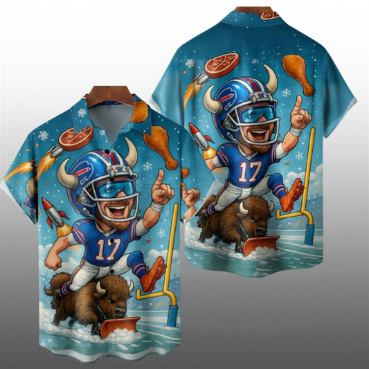 Josh Allen Buffalo Football Hawaiian Shirt - Moonbestprint