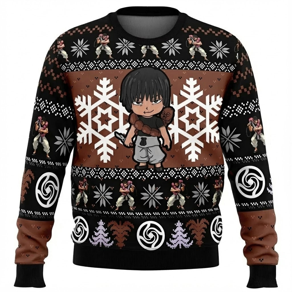 Jujutsu Kaisen Chibi Toji Fushiguro Ugly Christmas Sweater – Moonbestprint