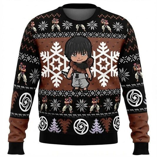 Jujutsu Kaisen Chibi Toji Fushiguro Ugly Christmas Sweater – Moonbestprint