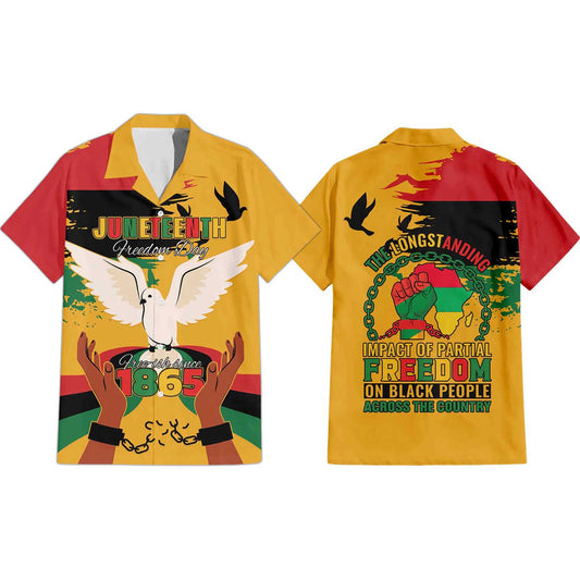 Juneteenth African American Hawaiian Shirt- Moonbestprint