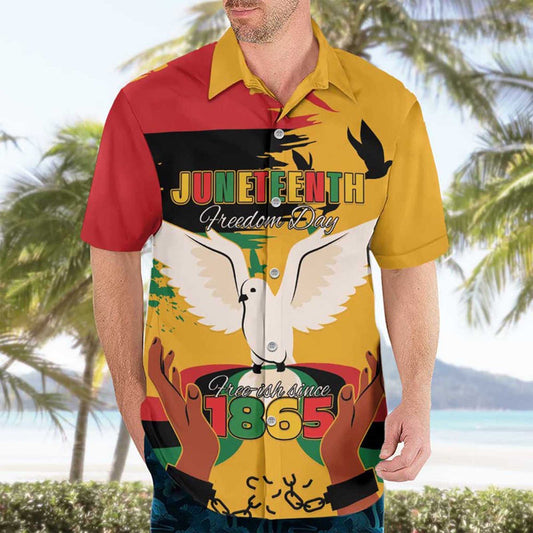 Juneteenth African American Hawaiian Shirt- Moonbestprint