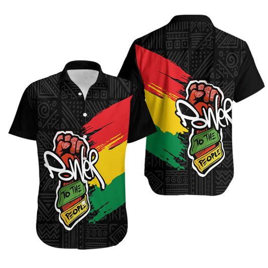 Juneteenth Power To The People Hawaiian Shirt - Moonbestprint
