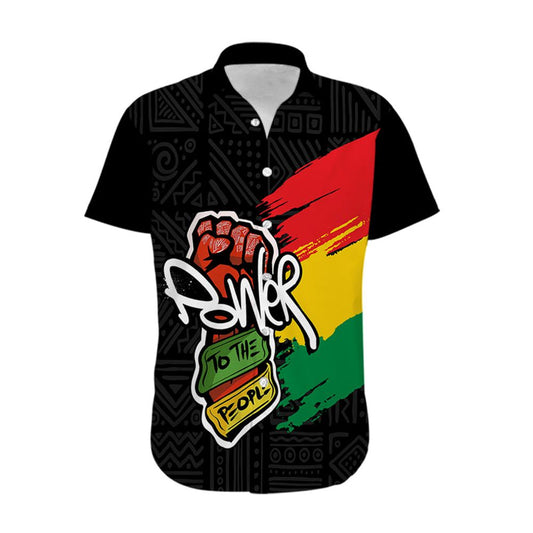 Juneteenth Power To The People Hawaiian Shirt - Moonbestprint