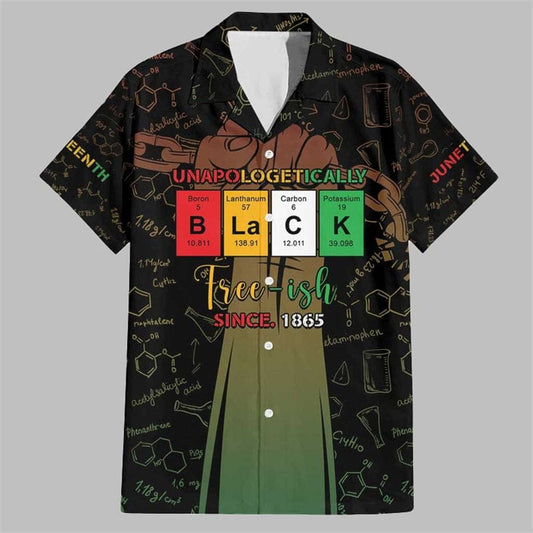 Juneteenth Unapologetically 1865 Hawaiian Shirt - Moonbestprint