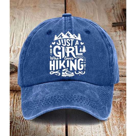 Just A Girl Who Loves Hiking Hat -Moonbestprint