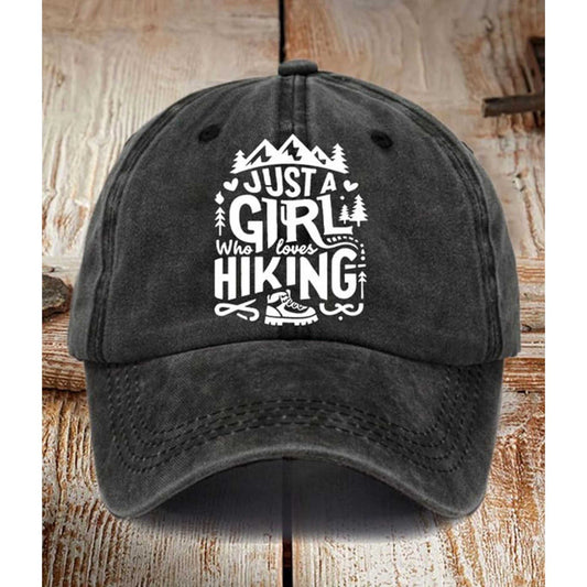 Just A Girl Who Loves Hiking Hat -Moonbestprint