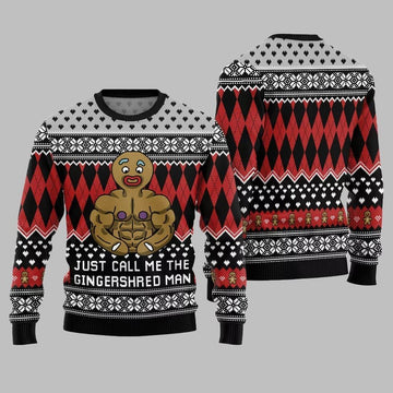 Just Call Me The Gingershred Man Ugly Sweater Christmas 2026 - Moonbestprint