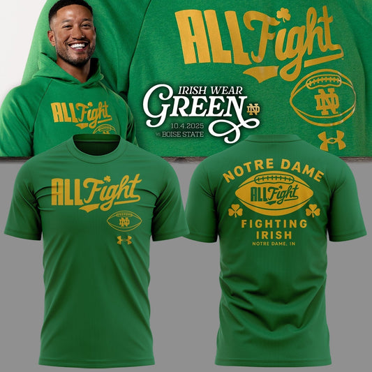 Special Edition Notre Dame Irish Wear Green T-Shirt Moonbestprint