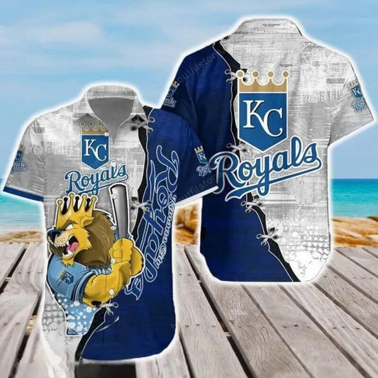 Kansas City Baseball Team Royalss Hawaiian Shirt, MLB Hawaiian Shirt Moonbestprint