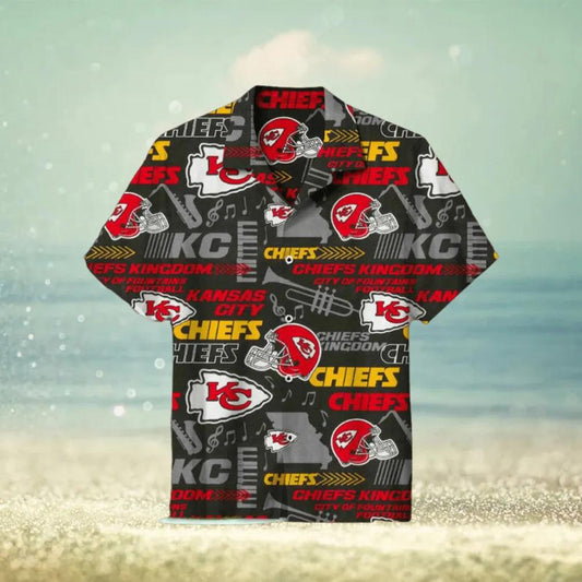 Kansas City Chiefs Andy Reid Hawaiian Shirt, NFL Hawaiian Shirt Moonbestprint