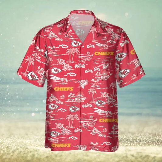 Kansas City Chiefs Best For Fans Beach Hawaiian Shirt, NFL Hawaiian Shirt Moonbestprint
