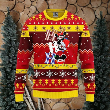 Kansas City Chiefs HoHoHo Ugly Christmas Sweater, NFL Christmas Sweater Moonbestprint