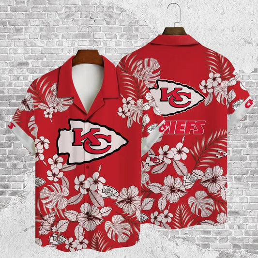 Kansas City Chiefs National Football League AOP Hawaiian Shirt, NFL Hawaiian Shirt Moonbestprint