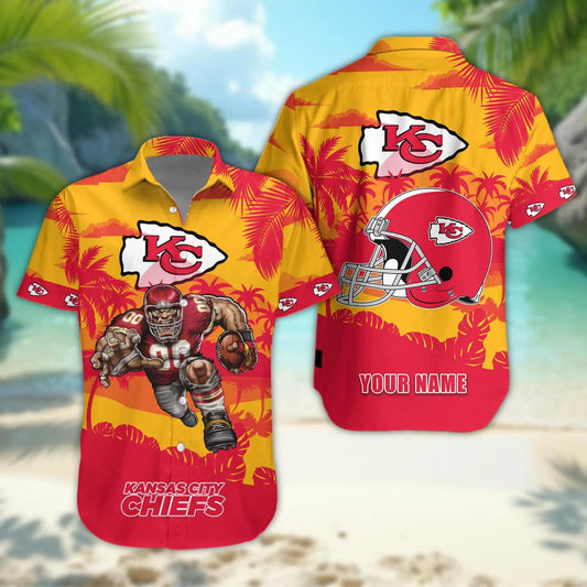 Kansas City Chiefs Personalized Hawaiian Shirt, NFL Hawaiian Shirt Moonbestprint