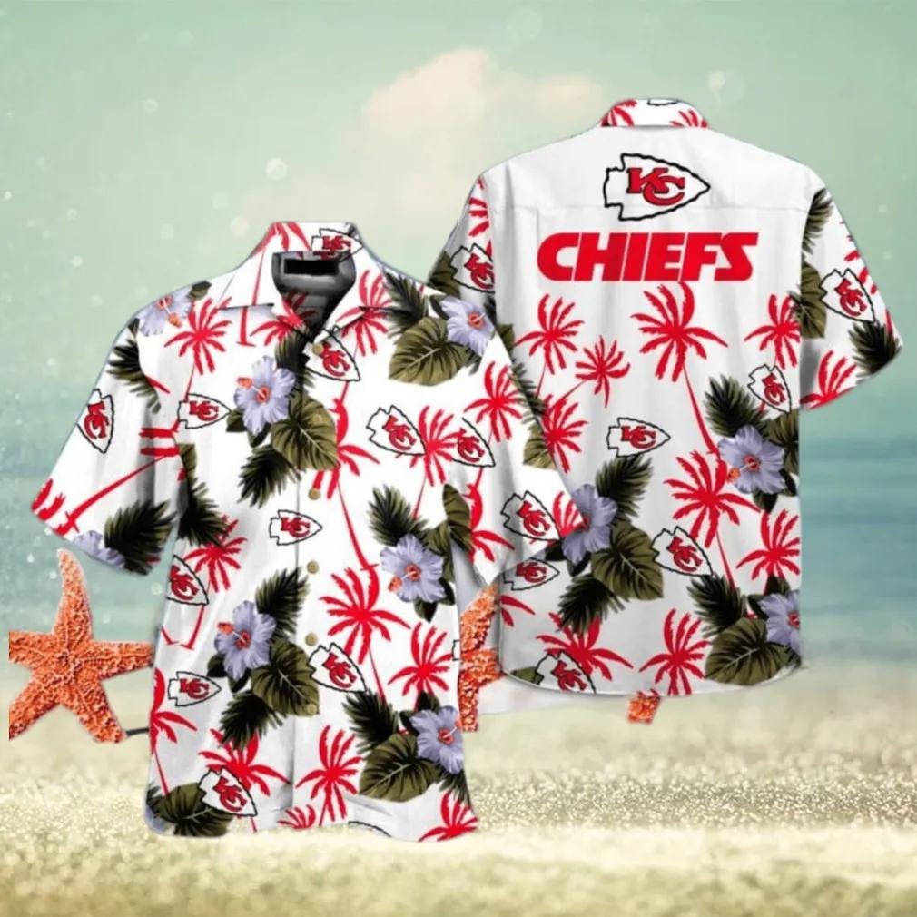 Kansas City Chiefs Summer Tropical Hawaiian Shirt, NFL Hawaiian Shirt Moonbestprint