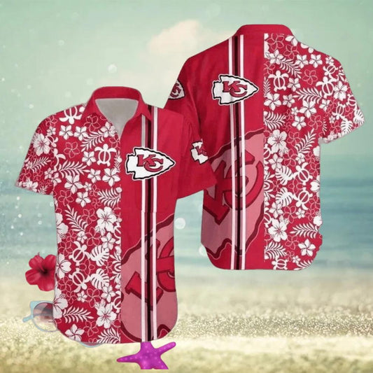 Kansas City Chiefs Tropical Design Hawaiian Shirt, NFL Hawaiian Shirt Moonbestprint