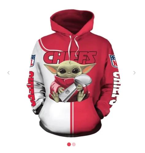 Kansas City Chiefs Yoda Hug Vince Lombardi Trophy And Up Kansas City Chiefs Yoda 3D Hoodie, NFL Hoodie Moonbestprint