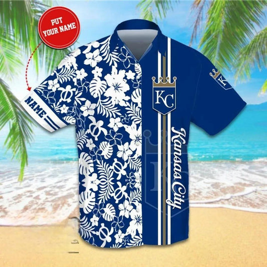 Kansas City Royals Custom Name Hawaiian Shirt, MLB Hawaiian Shirt Moonbestprint