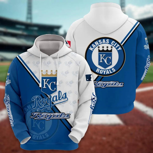 Kansas City Royals Logo 3D Clothing, MLB Hoodie Moonbestprint