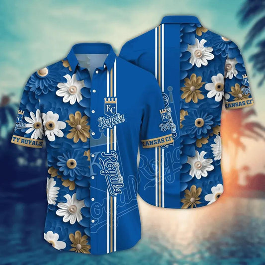 Kansas City Royals MLB Flower Aloha Hawaiian Shirt 13, MLB Hawaiian Shirt Moonbestprint