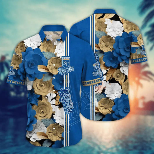 Kansas City Royals MLB Flower Aloha Hawaiian Shirt 16, MLB Hawaiian Shirt Moonbestprint
