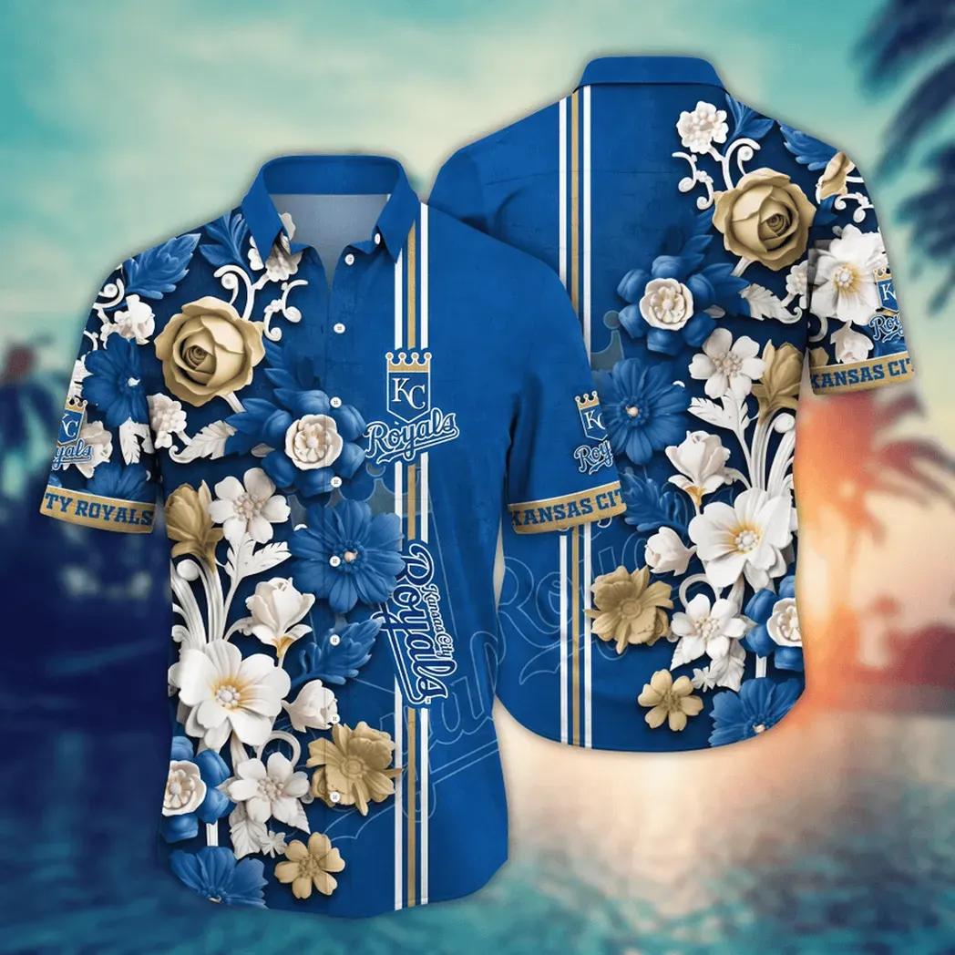 Kansas City Royals MLB Flower Aloha Hawaiian Shirt 17, MLB Hawaiian Shirt Moonbestprint