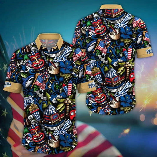 Kansas City Royals MLB Flower Aloha Hawaiian Shirt 20, MLB Hawaiian Shirt Moonbestprint