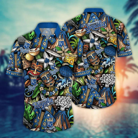 Kansas City Royals MLB Flower Aloha Hawaiian Shirt 4, MLB Hawaiian Shirt Moonbestprint