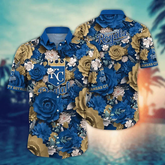 Kansas City Royals MLB Flower Aloha Hawaiian Shirt 6, MLB Hawaiian Shirt Moonbestprint