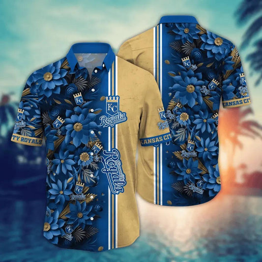 Kansas City Royals MLB Flower Aloha Hawaiian Shirt 7, MLB Hawaiian Shirt Moonbestprint